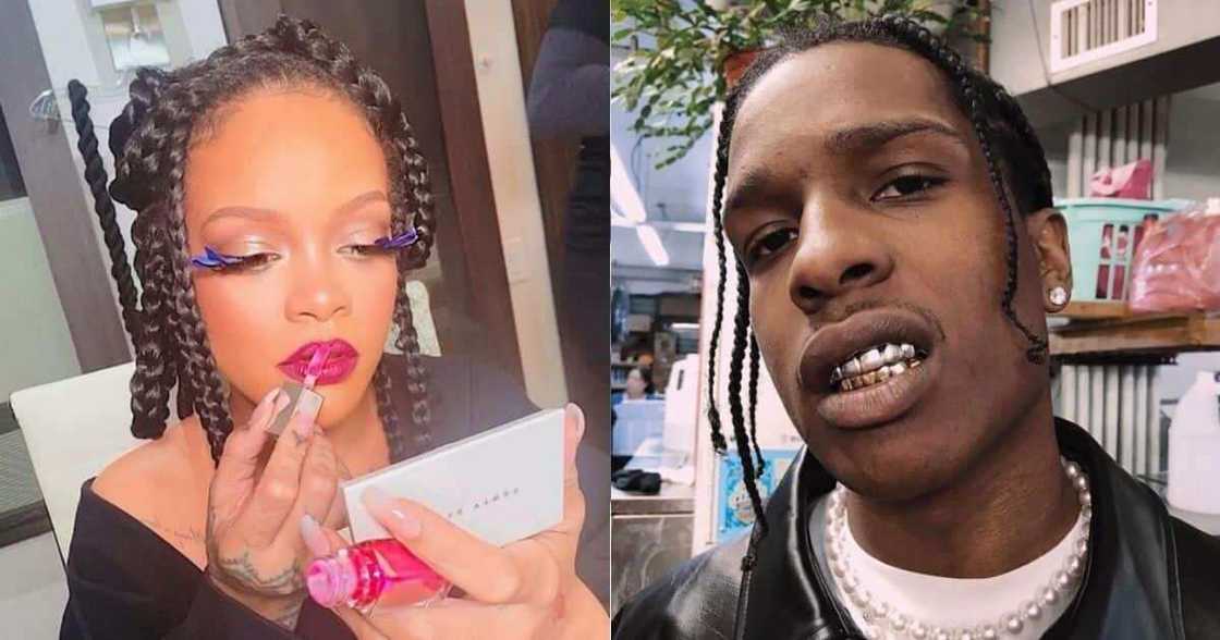 Rihanna, A$AP Rocky, spotted, New York, studio Rihanna, A$AP Rocky, spotted, New York, studio