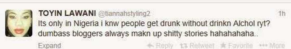 Toyin Lawani debunks story of pulling fiance's ear at Peter's wedding Toyin Lawani debunks story of pulling fiance's ear at Peter's wedding