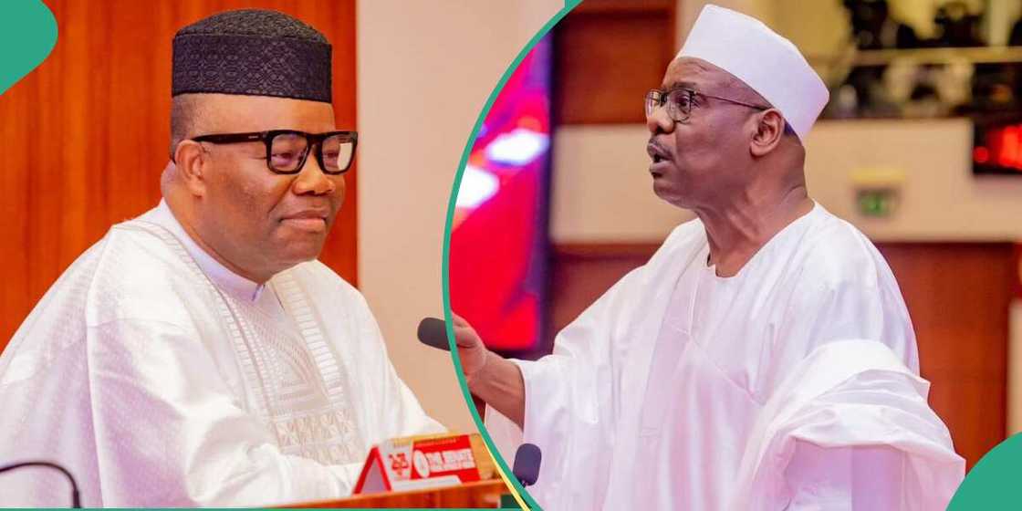 The Chief Whip of the Senate, Muhammed Ali Ndume, Godswill Akpabio The Chief Whip of the Senate, Muhammed Ali Ndume, Godswill Akpabio