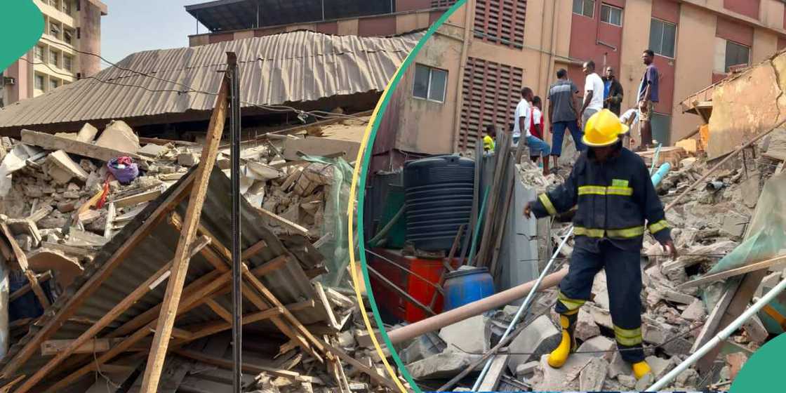 Gini ya rufta kan mata biyu da karamin yaro Gini ya rufta kan mata biyu da karamin yaro