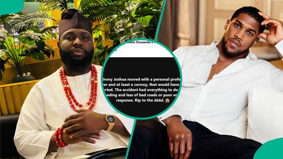 Man posts 2 things Anthony Joshua would have done to avert an accident