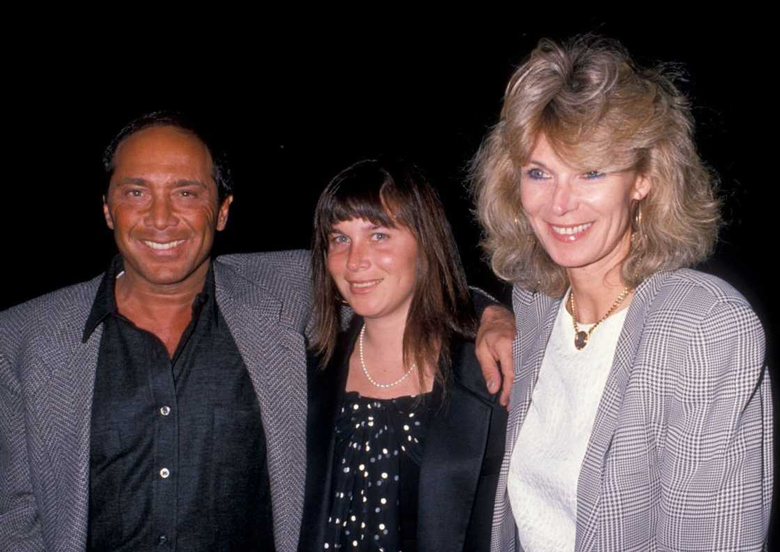 Paul Anka, wife Anne de Zogheb and daughter posing for a photo Paul Anka, wife Anne de Zogheb and daughter posing for a photo