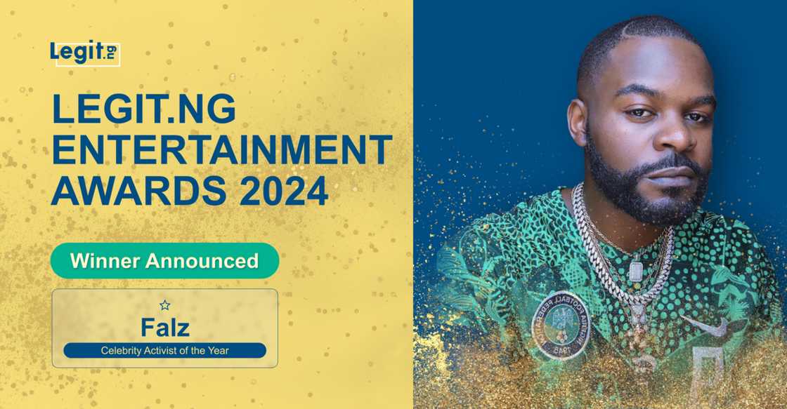 Falz, Legit.ng Entertainment Awards, Winners, Announcement Falz, Legit.ng Entertainment Awards, Winners, Announcement