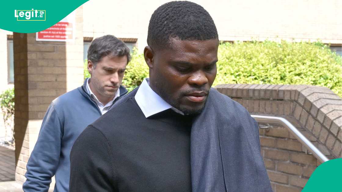 Thomas Partey after a hearing of his sexual assaults case at Southwark Crown Court on April 13, 2026 in London. Photo by Jordan Peck
