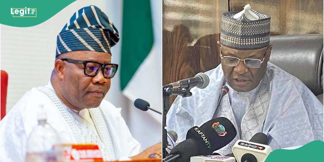 The group demanded that the Senate President and INEC chairman resign their respective positions The group demanded that the Senate President and INEC chairman resign their respective positions