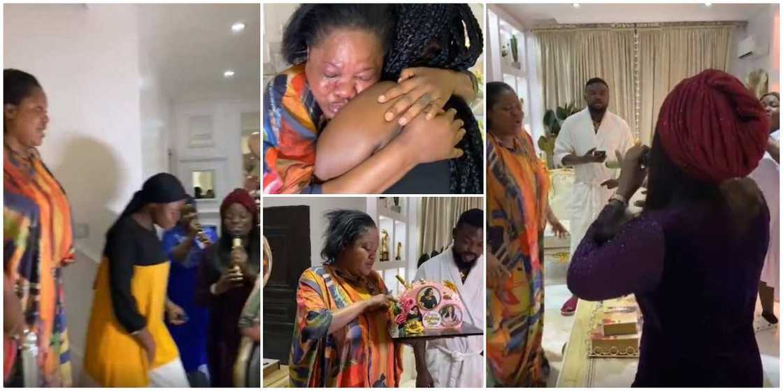 Sweet moment Toyin Abraham was surprised at her house with live birthday performance by gospel singer Alaseyori Sweet moment Toyin Abraham was surprised at her house with live birthday performance by gospel singer Alaseyori