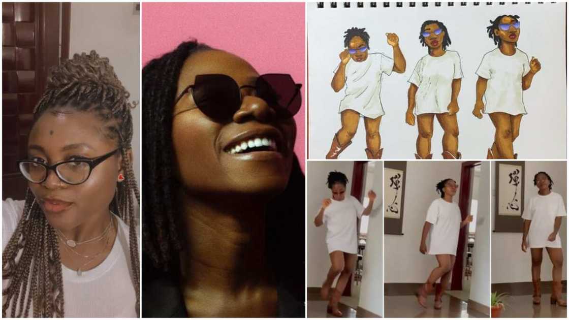 Much talented Nigerian lady draws Asa as she vibes hard to Mohbad's Ko Por Ke, photo goes viral Much talented Nigerian lady draws Asa as she vibes hard to Mohbad's Ko Por Ke, photo goes viral