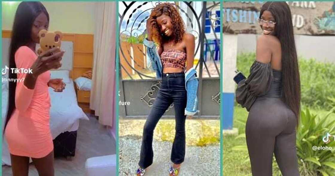 Lady flaunts her transformation from slim to thick