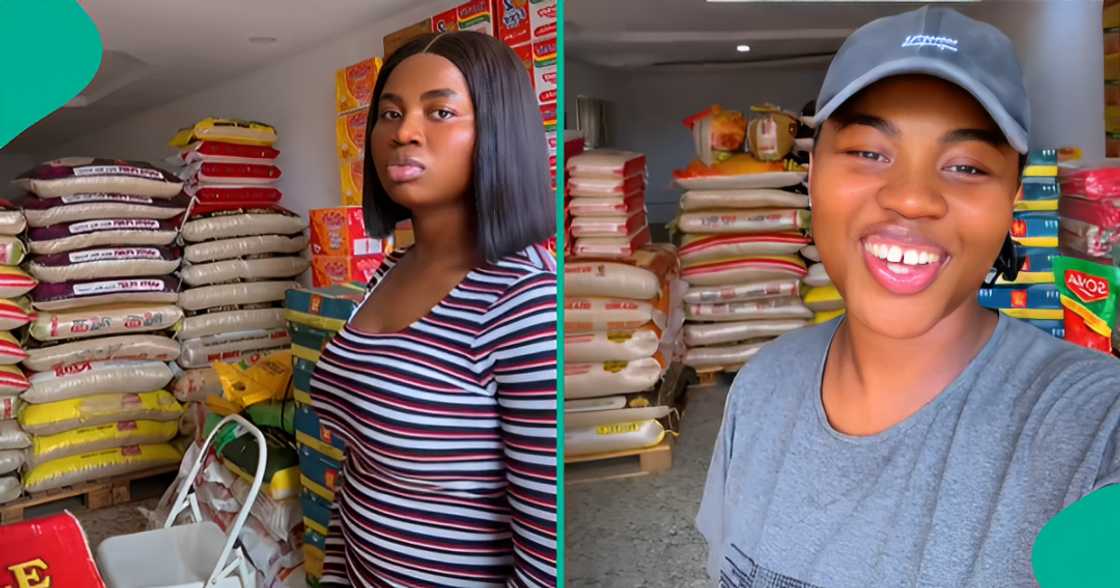 Lady selling bags of rice shares how her mum excelled in same buisness