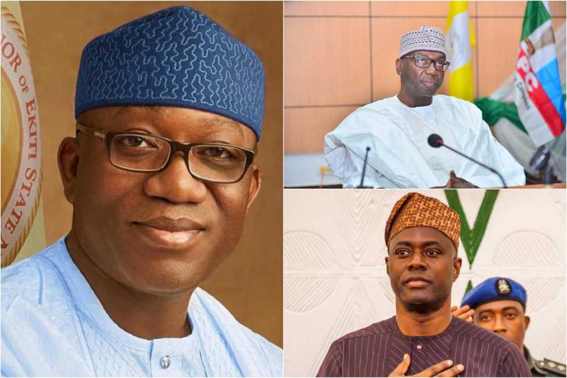 Coronavirus: Fayemi, Makinde, AbdulRazaq resume after 14- day isolation Coronavirus: Fayemi, Makinde, AbdulRazaq resume after 14- day isolation