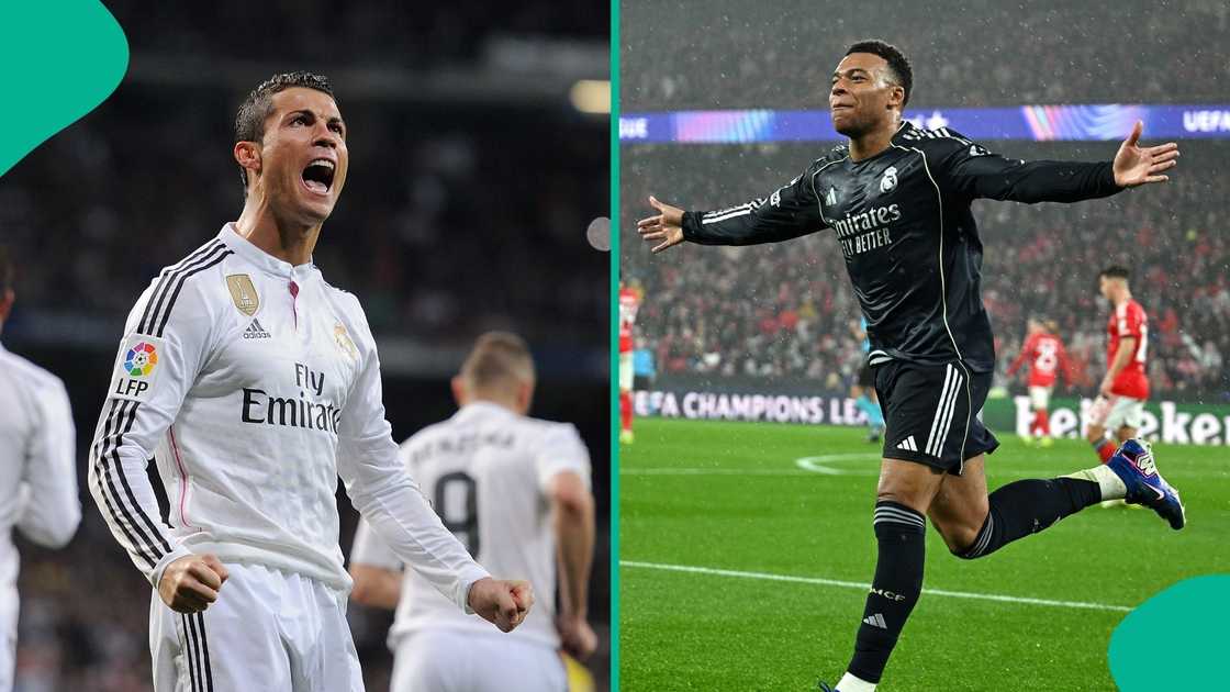 Real Madrid, Kylian Mbappe, Cristiano Ronaldo, Portugal, UEFA Champions League, Football.