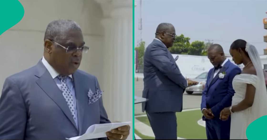 Pastor Iluyomade conducts wedding amid talks about his new church after exiting Pastor E.A Adeboye's RCCG. Pastor Iluyomade conducts wedding amid talks about his new church after exiting Pastor E.A Adeboye's RCCG.