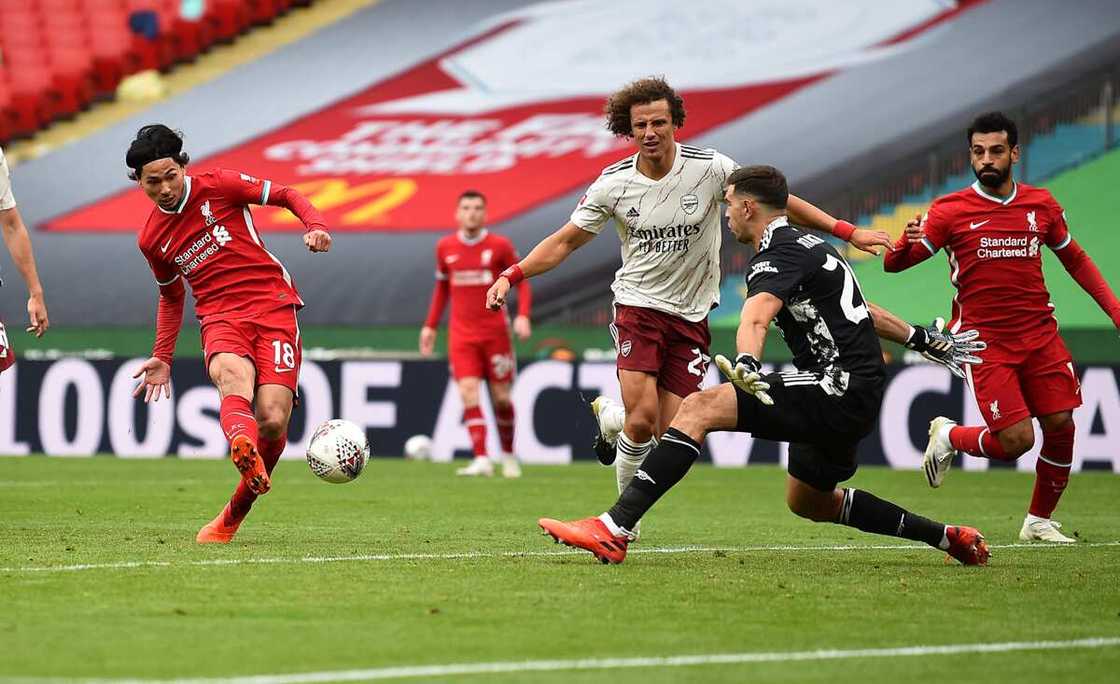 Kungiyar kwallon Arsenal ta lallasa Liverpool don lashe farentin Community Shield Kungiyar kwallon Arsenal ta lallasa Liverpool don lashe farentin Community Shield