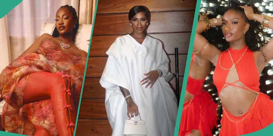 Tiwa Savage wins Legit.ng's Readers Choice Award. Tiwa Savage wins Legit.ng's Readers Choice Award.