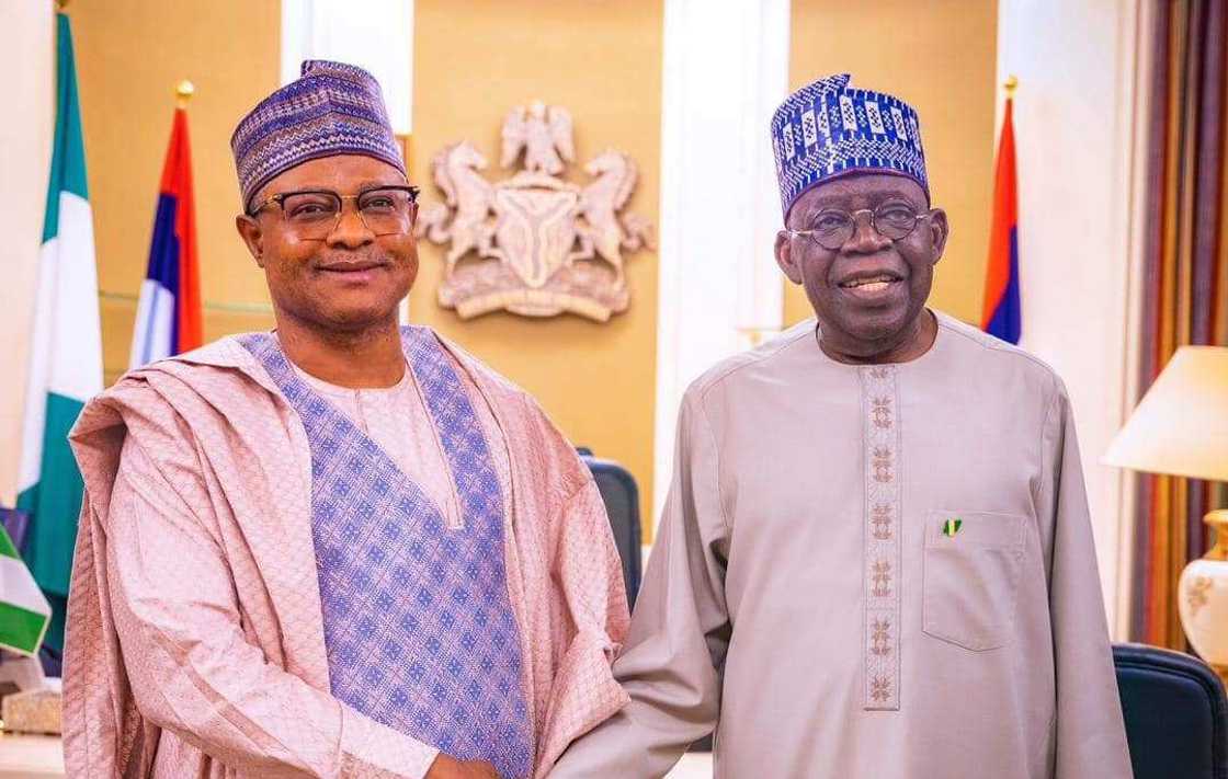 Gwamna Uba Sani da shugaban kasa. Gwamna Uba Sani da shugaban kasa.