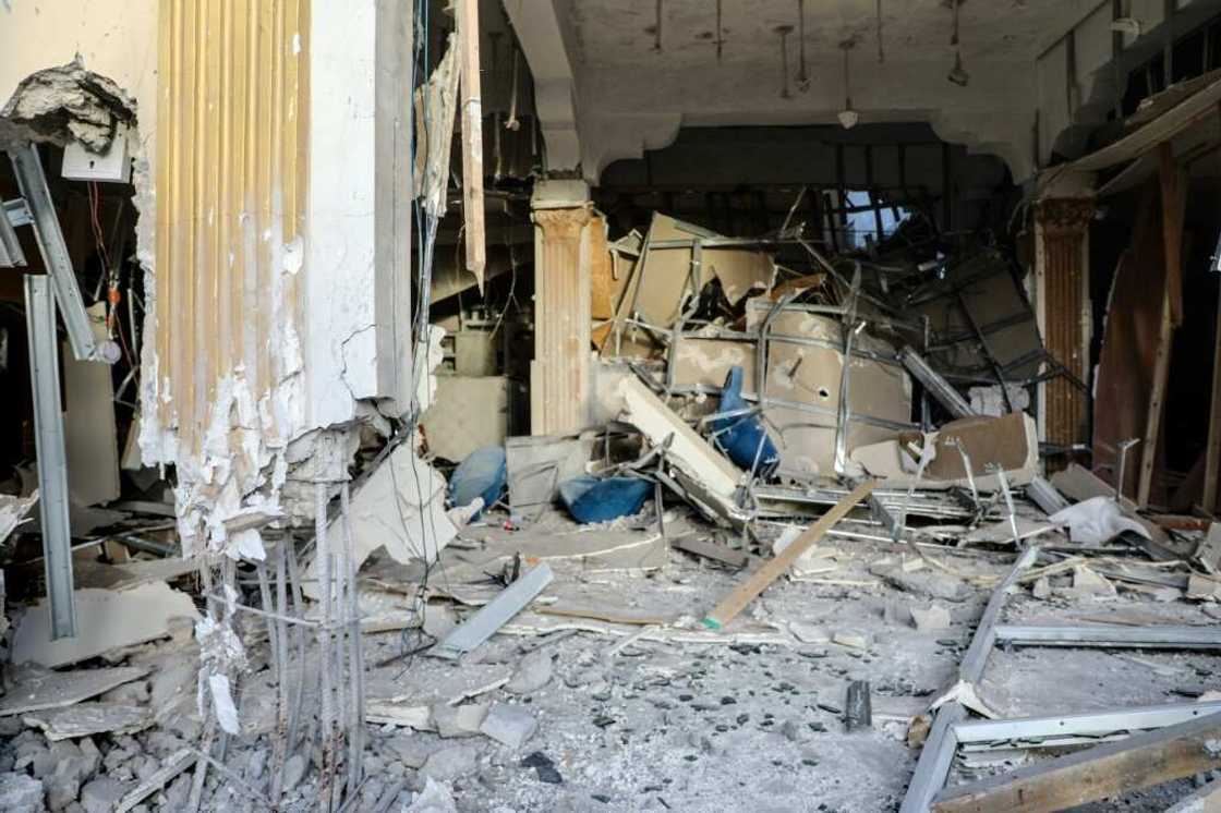 The Hayat hotel was left in ruins after the 30-hour siege The Hayat hotel was left in ruins after the 30-hour siege