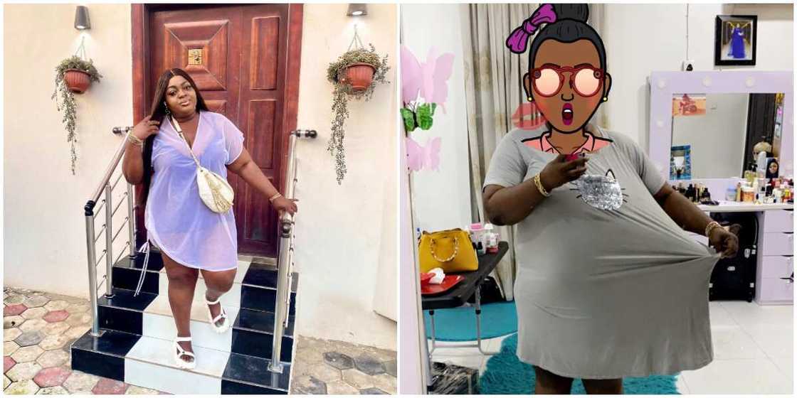 Eniola Badmus flaunts massive body transformation. Eniola Badmus flaunts massive body transformation.