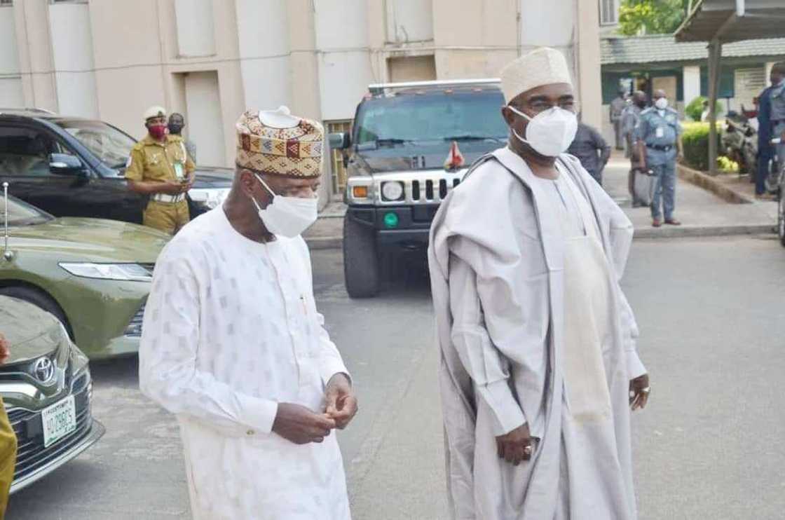 The NCS boss, Hameed Ali and Buba Marwa of the NDLEA The NCS boss, Hameed Ali and Buba Marwa of the NDLEA
