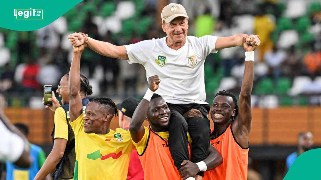 Benin Republic coach Gernot Rohr is still monitoring the progress of the Super Eagles. Benin Republic coach Gernot Rohr is still monitoring the progress of the Super Eagles.