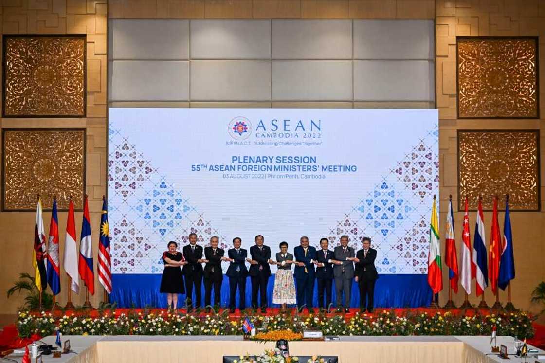 ASEAN foreign ministers meet in Phnom Penh on August 3, 2022 ASEAN foreign ministers meet in Phnom Penh on August 3, 2022