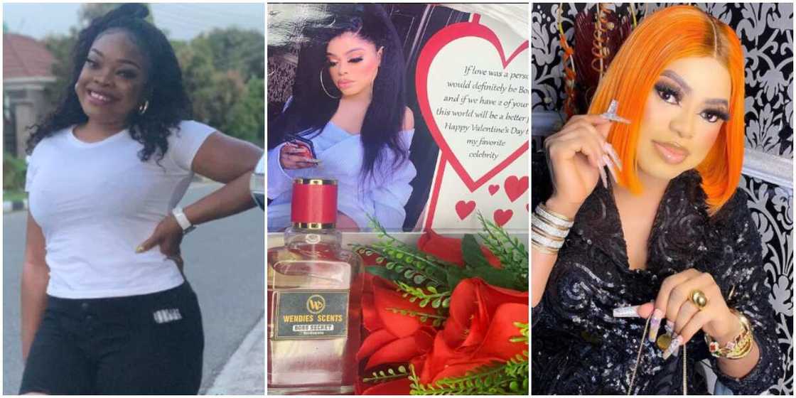 For the love of Bobrisky: Lady names perfume collection after him, sends Valentine's day package For the love of Bobrisky: Lady names perfume collection after him, sends Valentine's day package