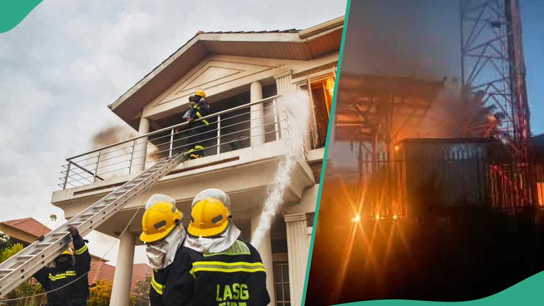 The FIIRO office in Lagos has guts fire and men of the Lagos State Fire and Rescue Service and LASEMA are working to quench the fire. The FIIRO office in Lagos has guts fire and men of the Lagos State Fire and Rescue Service and LASEMA are working to quench the fire.