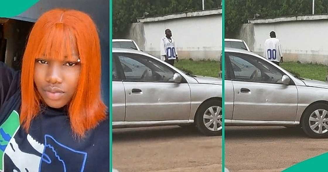 Lady displays behaviour of sister's husband during wife's labour. Lady displays behaviour of sister's husband during wife's labour.