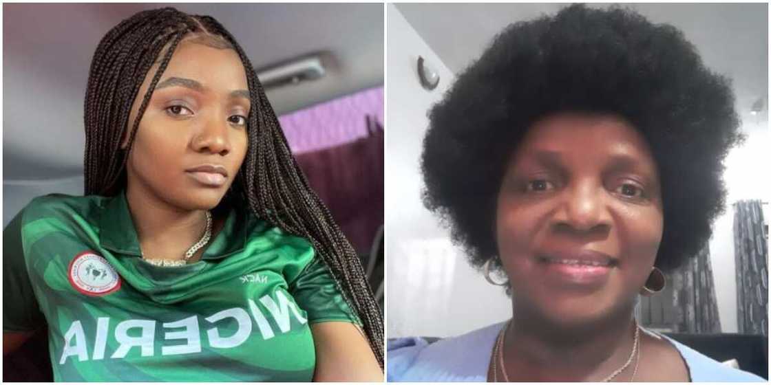 Simi’s mum jokes about taking towels and bed sheets from hotels, singer reacts Simi’s mum jokes about taking towels and bed sheets from hotels, singer reacts