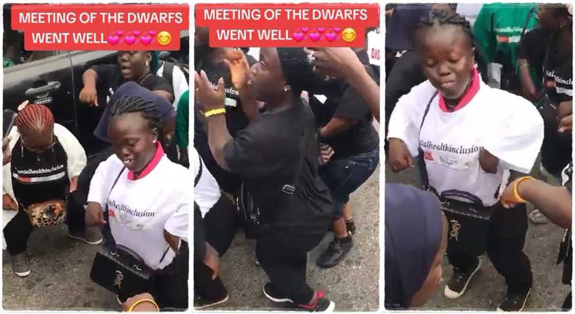 Photos of small-statured fellows dancing. Photos of small-statured fellows dancing.