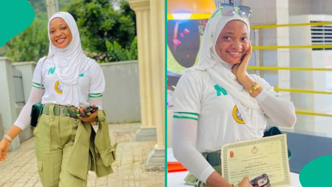 Nigerian lady excited as she bags first class and becomes first to undergo NYSC in her family