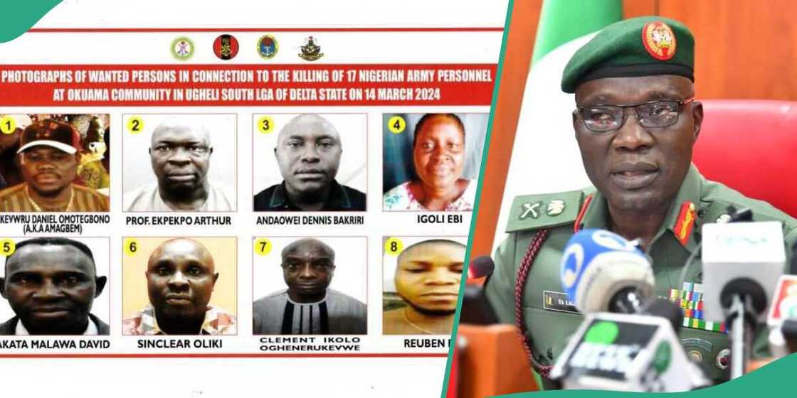 Sojoji sun fitar da sunayen mutane 8 da suke name ruwa a jallo kan kisan jami'ansu Sojoji sun fitar da sunayen mutane 8 da suke name ruwa a jallo kan kisan jami'ansu