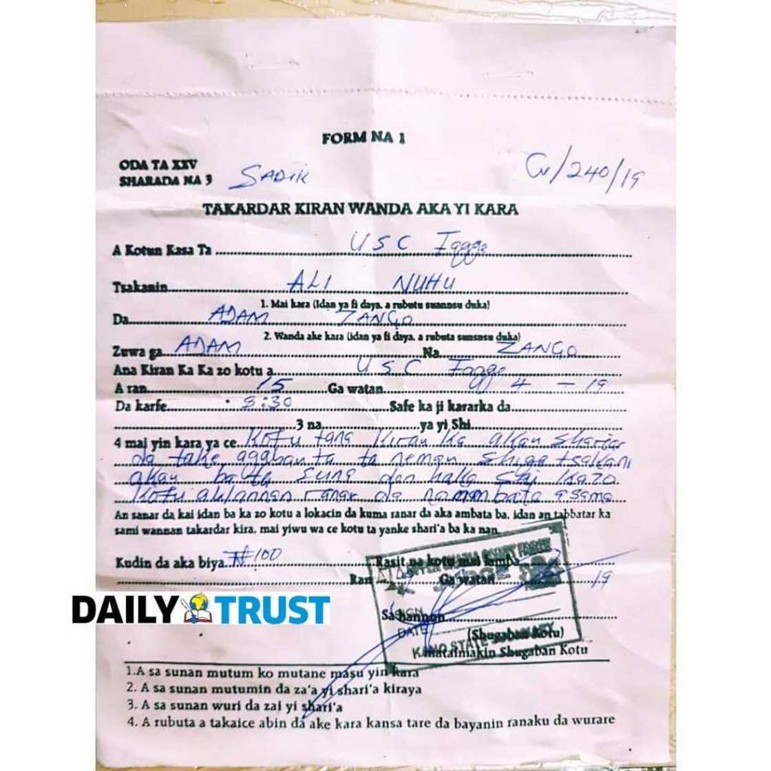 Da duminsa: Ali Nuhu ya maka Adam A Zango a Kotu Da duminsa: Ali Nuhu ya maka Adam A Zango a Kotu