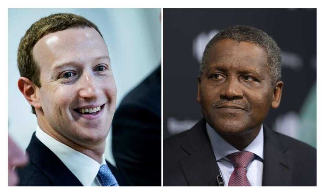 Mark Zuckerberg, Aliko Dangote