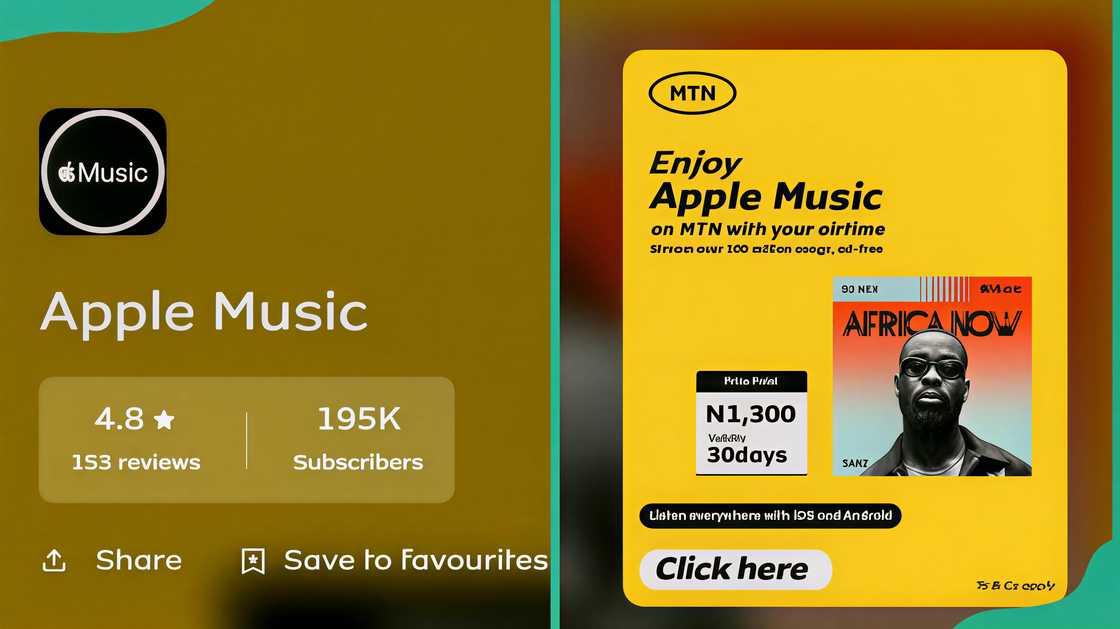 Apple Music and MTN collaboration adverts Apple Music and MTN collaboration adverts