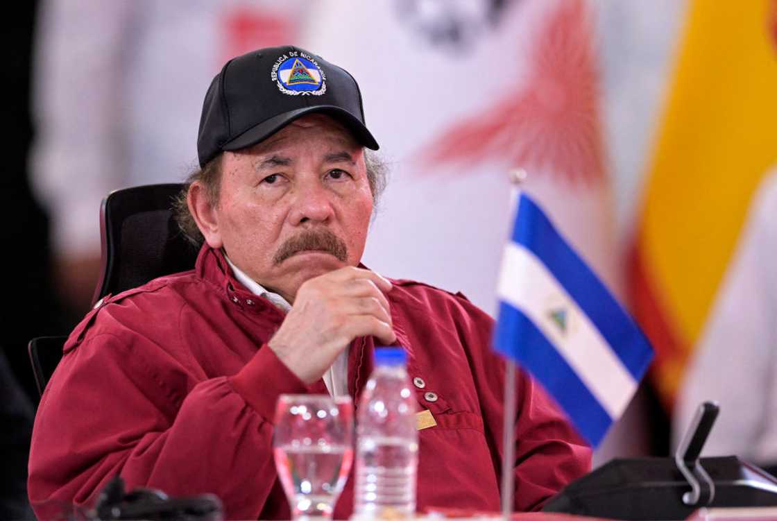 Nicaragua's President Daniel Ortega in Caracas on 24 April 2024. Nicaragua's President Daniel Ortega in Caracas on 24 April 2024.