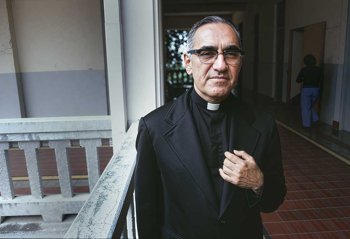 Portrait of the Archbishop of San Salvador, Oscar Romero (1917 - 1980), San Salvador, El Salvador, 1979 Portrait of the Archbishop of San Salvador, Oscar Romero (1917 - 1980), San Salvador, El Salvador, 1979