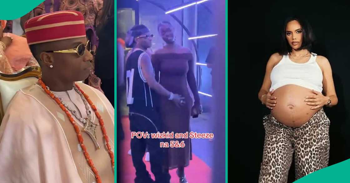 Wizkid and a lady at a nightclub. Wizkid and a lady at a nightclub.