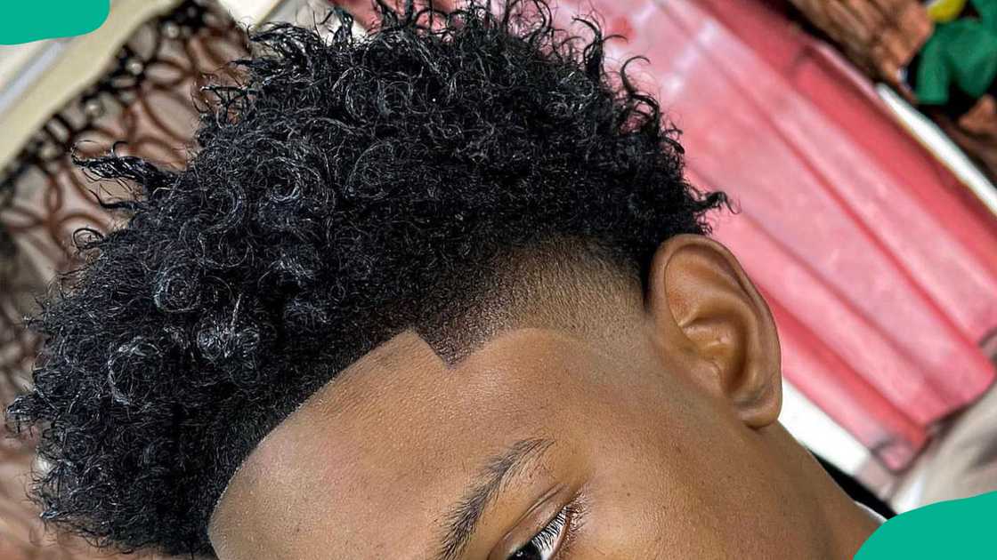 tapered cut with sponge twists for men