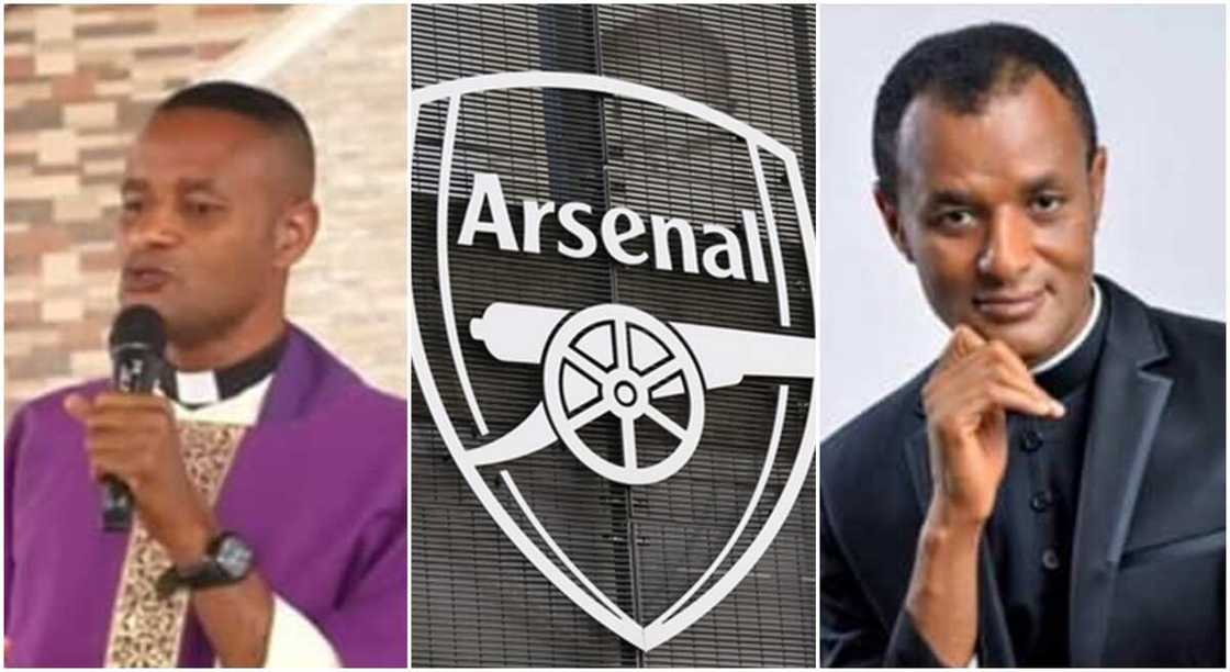 Reverend Father Oluoma John Chinyere says fans should not support Arsenal with expectations Reverend Father Oluoma John Chinyere says fans should not support Arsenal with expectations