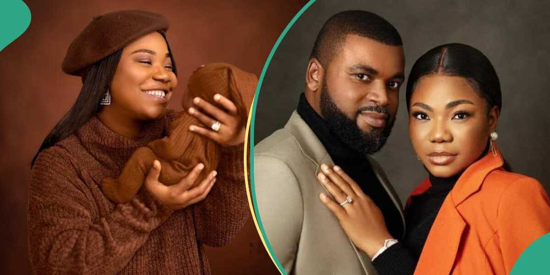 Mercy Chinwo and husband unveil son's name Mercy Chinwo and husband unveil son's name