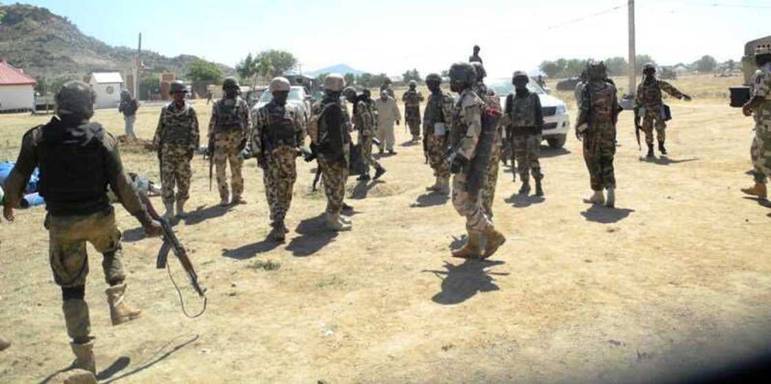 Nigerian soldiers in operation Nigerian soldiers in operation