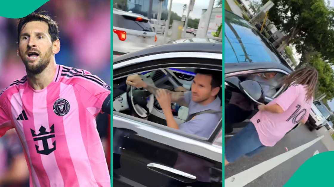 Video shows Lionel Messi stop to sign fans' jesseys. Video shows Lionel Messi stop to sign fans' jesseys.