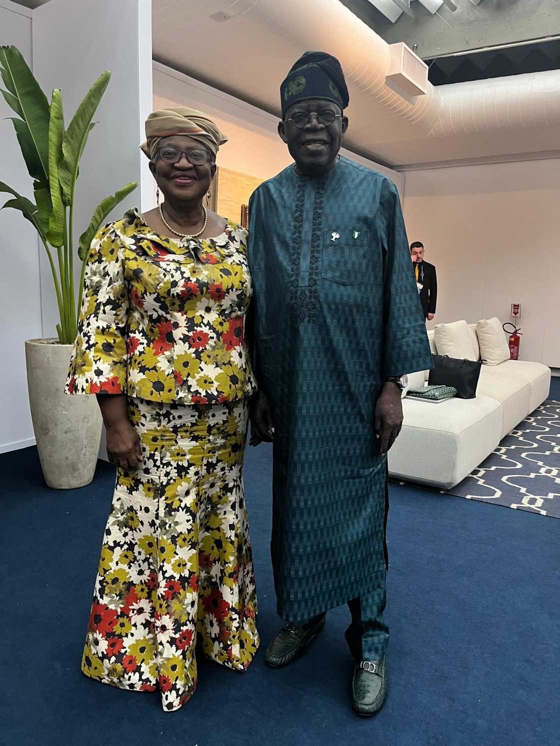 Tinubu tare da tsohuwar ministan kudin Najeriya a yayin taron BRICS a Brazil. Tinubu tare da tsohuwar ministan kudin Najeriya a yayin taron BRICS a Brazil.