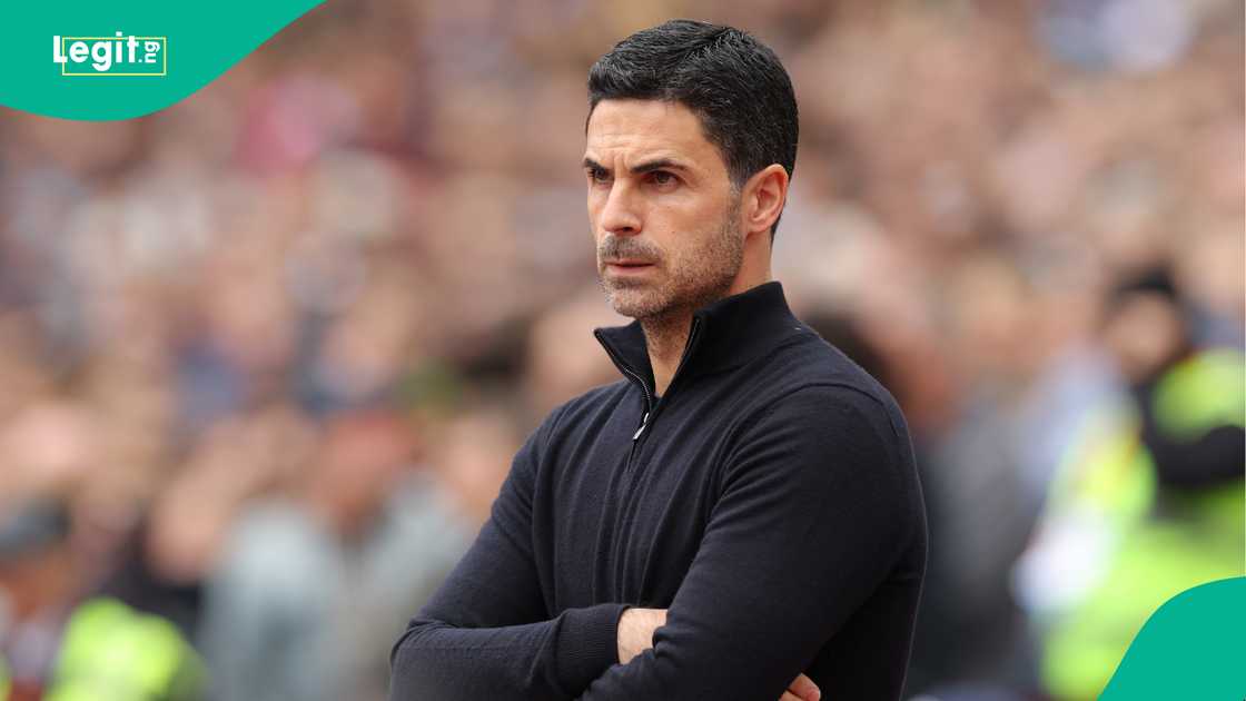 Mikel Arteta, Arsenal, West Ham, Premier League, England. Mikel Arteta, Arsenal, West Ham, Premier League, England.