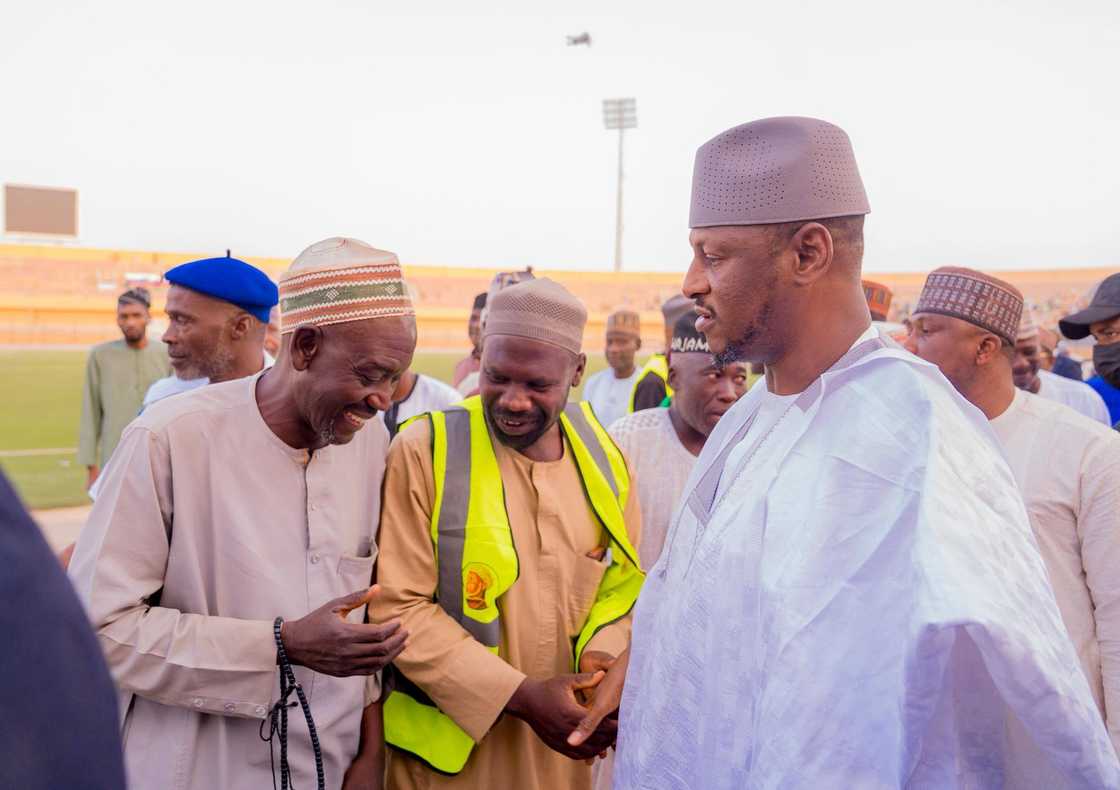 Gwamna Dikko Radda a filin Maulidi a Katsina