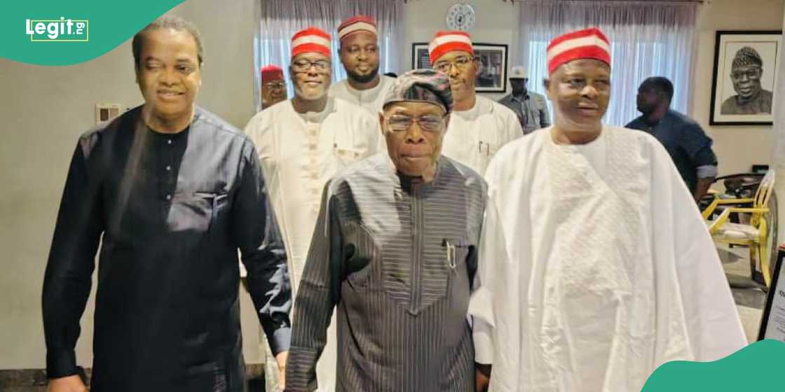 Kwankwaso, Donald Duke meet Obasanjo