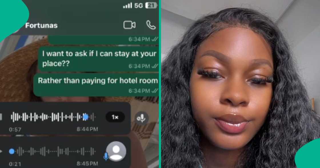 Lady begs her ex-boyfriend to accommodate her in Owerri, their chats trend