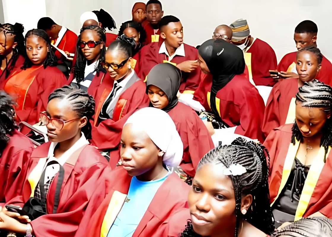 Students during graduating at the Post Basic Nursing schools at National Orthopaedic Hospital