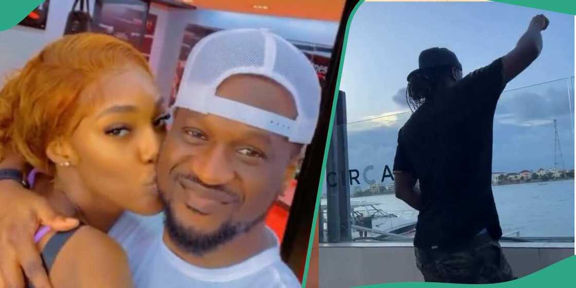 Paul Okoye's young girlfriend Ivy Ifeoma shows off his playful side. Paul Okoye's young girlfriend Ivy Ifeoma shows off his playful side.