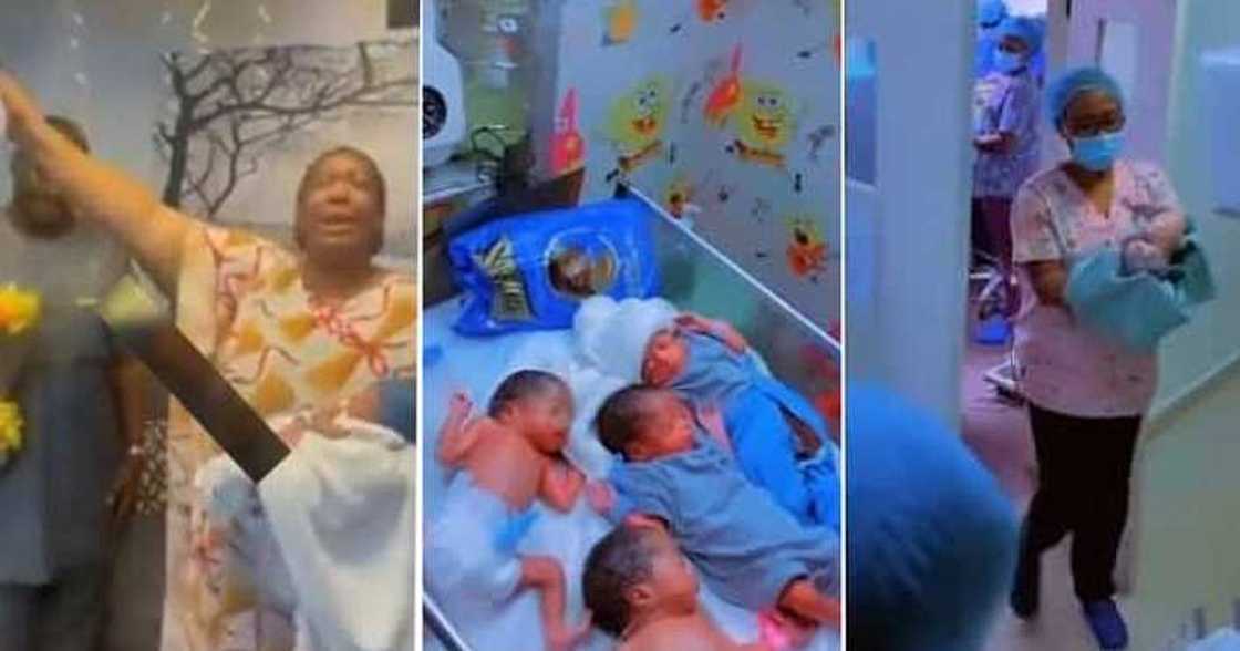 Couple welcome babies after years of marriage